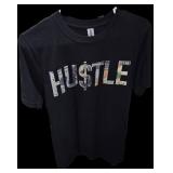 HU$TLE Black Tee Shirt Size S