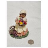 Thanksgiving Pilgrim Girl Figurine