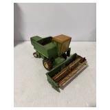 John Deere 6600 Toy Combine Harvester with Grain Header Farm Implement