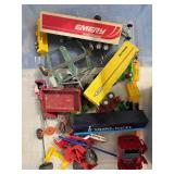 Assorted Toy Semi Trailers, Farm Equipment & Parts ERTL, Ryder, Emery Worldwide