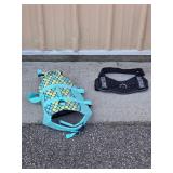 Pair of Dog Life Jackets Mermaid Scale Vest & Emotional Support Harness