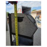 3-Tier Galvanized Metal Storage Bin Organizer with Label Holders