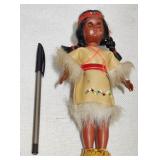 Vintage Native American Doll Figure #1
