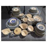 C & I "The Old Farm Gate" China Under-glaze Print By Royal Set