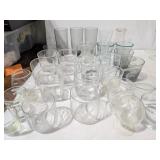 Glassware Lot: Whiskey Glasses, Scotch & Cognac Short Glasses, Some Stemmed