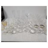 Crystal & Glassware Lot: Sets & Pairs Of Glasses, Stemmed & Non, Some Crystal