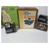 Vintage Polaroid Camera, Kodak Carousel 4200 Projector, Automatic Slide Viewers & Kenco Slide Sorter