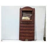 Thomas Kinkade Wooden Hanging Tile Calendar With Tiles For Display, Good Condition, Size In Details