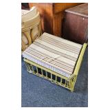 Vintage Wicker Foot Stool