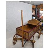 Vintage J.P. Bartholomew Co. "The Teddy Express" Wooden Wagon