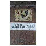 2 Vintage Style Wall Signs