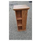 Vintage Wooden Lazy Susan Movie/CD Rack