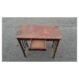 Vintage Foldable Wooden Desk w/ Drawer