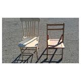 2 Vintage Wooden Chairs