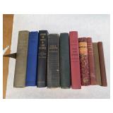 Collection of 10 Antique and Vintage Books of Various Genres