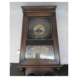 Vintage Wooden Wall Hanging Clock-Needs Repair