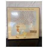 "Children Learn What They Live" Wooden Wall Hanger