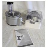 KitchenAid Food Processor Attachment with Blades and Instructions