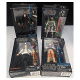 Star Wars Black Series 6" Figures - Han Solo, Leia, Boba Fett, Palpatine