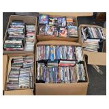 Huge Lot of DVDs & CDs