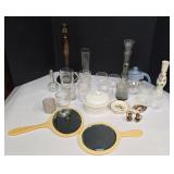 Mid-Century Glassware & Mirrors Lot