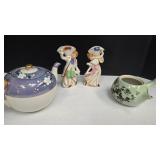 Japanese Theme Collection of Porcelain Figurines