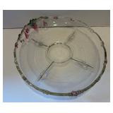 Vintage Mikasa Tarragona 5-Part Glass Relish Tray - Walther Germany