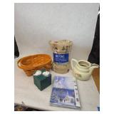 Vintage Wicker Basket, New Fleece Throw, Christmas Cards & More