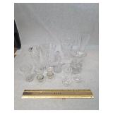 Small Collection of Vintage Crystal Cut Glass