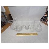 Vintage Collection of Clear Crystal and Glass Pieces Featuring Princess House Heritage