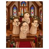 4 Vintage Handmade Holiday Carolers