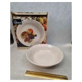 Vintage Gibson "Fruit" 14" Ceramic Serving Bowl