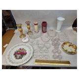 Vintage Apple-Themed Ceramic & Glass Dining Decor