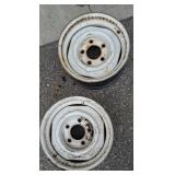 Pair of 15x6 505.5 Dodge Rims w/ 1-5 Bolt Pattern Rim