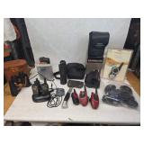 Small Collection of Vintage Hunting Equipment including Binoculars, Walkie Talkies, and More!