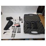 Small Collection of Various Gun Attachments and Equipment w/ Gun Case