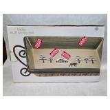 New in Box Sonoma Life+Style "Lodge" 8x12 Inch Ceramic Christmas Themed Serving Dish