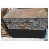 Equipto 18 Drawer Metal Parts Cabinet #1 - Estate Sales Warehouse (GR)