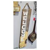 Hanging Welcome Sign [39 Inches] - Estate Sales Warehouse (GR)