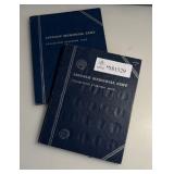 2 Lincoln Memorial Cent Coin Folders - 87 Coins Total