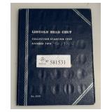 Lincoln Head Cents Book 2 - Date Range 1941 - 1974 S - 88 Coins