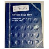 Lincoln Head Cent Book 1 - 42 Coins - Date Range 1909 - 1940