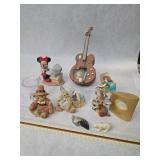 Small Collection of Various Vintage Miniature Ceramic, Glass, and Porcelain Home Decor