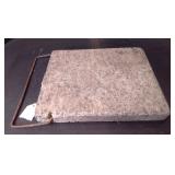 Antique Soapstone Bed / Carriage Foot Warmer with Iron Bail Handle - Potterville