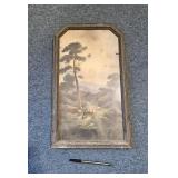 Vintage "A Moorland Road" w/ Frame - Estate Sales Warehouse (GR)