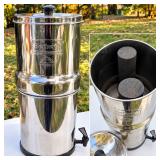 Berkey Stainless Steel Gravity Water Filtration System with 2 Black Filters - Potterville