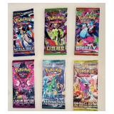 Lot of 6 Unopened Pokemon Card Packs - Includes 3 Mega Packs (1 of 3)