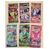 Lot of 6 Unopened Pokemon Card Packs - Includes 3 Mega Packs (3 of 3)