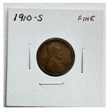 1910 S - Lincoln Cent