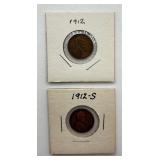 1912 / 1912 S - Lincoln Wheat Cents